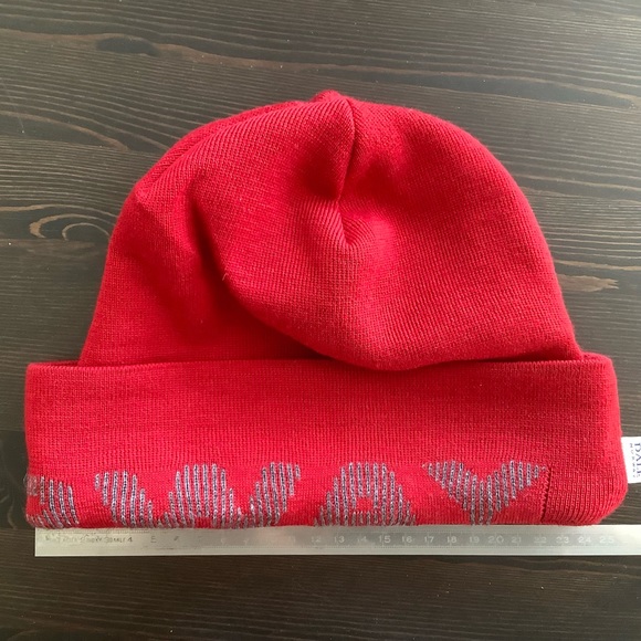 NWT Dale of Norway Double layer Merino Wool Toque/Hat/Beanie, Red & Grey - Picture 10 of 10